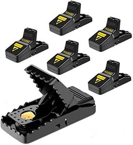 Mouse Trap Mouse Traps That Work Rat Trap Outdoor Indoor Best Snap Traps for Mouse/Mice Safe and Reusable 6 Pack Humane Mouse and Rat Traps