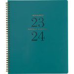 AT-A-GLANCE 2023-2024 Academic Planner, Weekly & Monthly, 8-1/2" x 11", Large, Monthly Tabs, Flexible Cover, Signature Lite, Teal (YP90LA12)