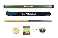 DRAGONtail Tenkara HELLbender Zoom 13' / 11.3' Tenkara Rod PLUS Complete Starter Package - Flies, Leader, Tippet, Line Holder, Storage Tube, and Rod Sock