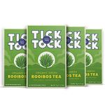 Tick Tock Green Rooibos Tea | Caffeine-Free Tea | Pack of 4x 40 Tea Bags (160 Teabags) | Naturally Sweet Herbal Tea | Biodegradable Tea Bags | Rooibos Tea UK | Redbush Green Tea for Everyday Wellbeing