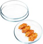 LERIYUFS Glass Dinner Plates Set, R