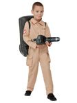 Smiffys Ghostbusters Child’s Costume, Jumpsuit with Inflatable Backpack, Officially Licensed Boilersuit with Ghostbusters Logos, Perfect for Halloween and 80s-Themed Family Fancy Dress