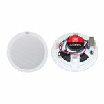 MX 8-Inch 100V Ceiling Speaker – Multiple Power Taps 2.75W/5W/10W – ABS Housing, Steel Grille, Flush Mount – Commercial PA Audio System for Offices, Schools & Retail Spaces