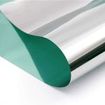 SIA VENDORS? 50 X 300 cm Window Film Privacy Window Heat Control Film Glass Films Self-Adhesive Window Green Silver Tint for Home II Office Etc