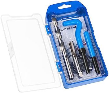 JMMRRR 15PC SAE Thread Repair Kit 7/16-14 inch HSS Drill Helicoil Repair Kit for Internal Screw Holes Repairing (Blue)
