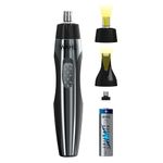 Wahl Quick Style Lithium Ear Nose and Brow 2-in-1 Deluxe Lighted Trimmer (Black)