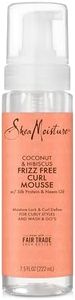 SheaMoisture Curl Mousse Coconut and Hibiscus for Frizz Control Styling Mousse with Shea Butter 7.5 oz