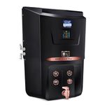 KENT Grand Star RO Water Purifier | RO+UV+UF+TDS Control+Alkaline+Copper+UV in Tank |.0001 Micron RO Membrane | Auto Flush Feature | 9L Tank | 20 LPH | Ideal For Borewell/Tanker/Municipal Water |Black