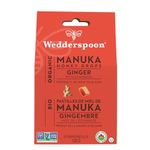 Wedderspoon Organic Manuka Honey Drops, Ginger & Echinacea, 20 Count (Pack of 1) | Genuine New Zealand Honey | Perfect Remedy For Dry Throats