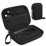 Lacdo Hard Carrying Case for Samsung T9 Portable Solid State Drives 1TB 2TB 4TB USB 3.2 External SSD Hard EVA Shockproof Storage Travel Bag, Black+Black