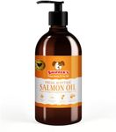 SKIPPER'S Fresh Scottish Salmon Oil for Dogs - 100% Pure Omega 3,6 & 9 Fish Oil Supplements for Dog, Cat, Horse, Ferret & Pets | Treats Itchy Skin, Natural Coat, Brain Health, Joints & Immune System