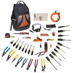 Klein Tools Set with Utility Knife, Adjustable Wrenches, Screwdrivers, Pliers, and More, 41 Piece 80141