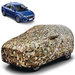 Autofy DEFO 100% Waterproof Car Cover Military Design Jungle Print for Maruti Suzuki Swift Dzire [Year 2017 Onwards] - Dust & UV Proof Car Cover - Soft Cotton Flock Layer Inside for Paint Protection