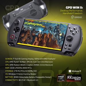 GPD WIN 4 2025 Handheld Gaming PC – Ryzen 7, 32GB RAM, 4TB SSD