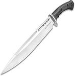 United Cutlery Honshu Boshin Toothpick Knife with Sheath - 7Cr13 Stainless Steel Blade, Contoured TPR Handle, Lanyard Hole - Length 18 3/4"