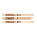 LA Specials Drum Sticks - 7A Drumsticks - Drum Sticks Set for Acoustic Drums or Electronic Drums - Oval Wood Tip - Hickory Drum Sticks - Consistent Weight and Pitch - 3 Pairs