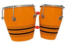 GT manufacturers Baby Toy Handmade wooden Two piece Bongo For Baby(Orange)