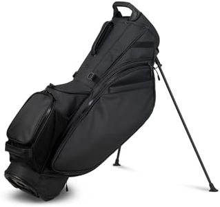 OGIO Mens Golf Shadow Stand Bag (Black, Nylon, Single Strap, 4 Dividers, 9 Pockets, 8.0 pounds)