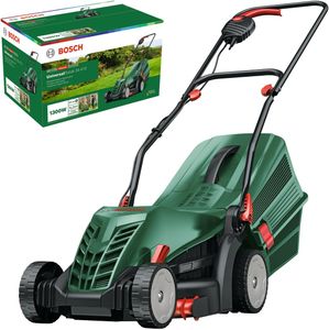 Bosch Corded Lawnmower UniversalRotak 34 – 34cm, 40L Grass Box, GrassCombs