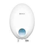 Havells Opal 3 Litre Instant Water Heater | Twin indicator, Rust and shock proof; ISI Certified | Fire retardant power cord, Warranty: 5 year on inner tank & 2 year comprehensive | (White)