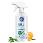 The Moms Co. Natural Surface Cleanser|99.9% Germ Kill in 30 seconds|Plant-based 2-in-1 Cleans & Disinfects| Surface Cleaner Liquid with Bio-Cleansing Power 500 ml