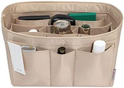 ZTUJO Purse Organizer Insert, Felt Bag Organizer For Handbag Purse Organizer,13 Colors, 6 Size (X-Large, Silky Beige)