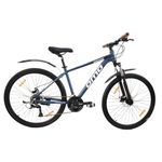 Omobikes Alloy Hybrid S21 | Alloy Frame Hybrid Cycle | 21 Speed Shimano Gears | Dual Disc Brakes | 700C 29T |15+ Years Unisex Adult (Blue 19" Frame, Lockout Suspension 50mm)