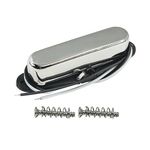 FLEOR Single Coil Pickup Guitar Neck Pickups 50mm Alnico 5 Magnet 7-8k for TL TE Electric Guitar Neck Parts, Chrome