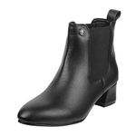 Metro Women Faux Leather Black Fashion Party Boots UK/4 EU/37 (31-85)