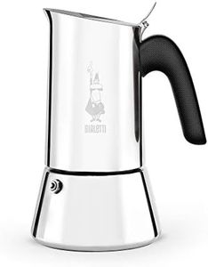 Bialetti New Venus Induction, Stovetop Coffee Maker, 18/10 Steel, 6-Cup Espresso, suitable for all types of hobs (Stovetop and Induction) (6 cup- 300ml)