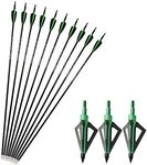 12 Pcs 30 Inch Archery Carbon Arrow