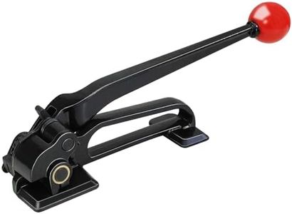 NVOYAJUAN Steel Strapping Tool for 1/2" to 3/4" Width, Banding Tool for 0.3-0.8mm Thickness, Heavy-Duty Manual Banding Kit - Ideal for High Tensile Packaging (Steel Strapping tensioner)