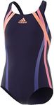 Adidas BR5738 Girl's Inf+ Performance Taped One-Piece Swimsuit, Size 128/7-8 Years