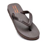 Ortho + Rest Hawaii Chappal Orthopedic Comfort Ortho Care, Bathroom Rubber Flip-Flops (Brown, 4)