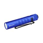 OLIGHT i5R HCRI EOS Slim EDC Torch 12 lumens or 285 Lumens Powered by USB-C Rechargeable Battery, Tail Switch Torch with Beam Distance 58m, Dual-Output for Camping, Hiking and Every Carry (Blue)