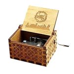 EITHEO Kid Wooden Antique Carved Hand Crank Multicolor Lord Of The Rings Theme Music Box