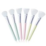 SOMIER 6pcs Silicone Face Mask Brush Flexible Facial Mask Applicator for Mud Clay Charcoal Mixed Mask Soft Beauty Tool 3 Models