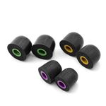 Linsoul Tripowin Spiral Groove Memory Foam Eartips Suitable for 4.5mm-6.5mm Earphone Nozzle (S, 2 Pairs)