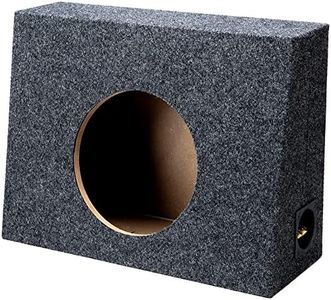 ASC Single 10" Subwoofer 1" MDF Universal Regular Standard Cab Truck Sub Box Speaker Enclosure