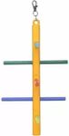 Kapoor pets™ Plastic Swing Stair Ladder Bird Toy for Parakeets and Parrots - Color May Vary Bird Play Stand 1 pcs