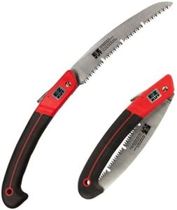 EZ KUT Wow Folding Saw 10 Inch - Foldable Hand Saw for Trees and Wood Cutting - Folding Pruning Saw for Tree Trimming - Pocket Saw Steel
