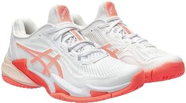 ASICS Women's Court FF 3 Sneaker, White/Sun Coral, 6 UK
