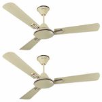 Havells 1200Mm Festiva Es Ceiling Fan | Premium Finish, Decorative Fan, Elegant Looks, High Air Delivery, Energy Saving, 100% Pure Copper Motor | 2 Year Warranty | (4.1 stars, Pack Of 2, Pearl Ivory)