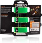 Gruv Gear FretWraps Leaf Guitar String Dampener for Bass, Electric, Acoustic & Extended Range Guitars in Studio, Live & Practice - Resonance for Tapping & Recording - Green - Pack of 3