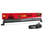 Firehawk LED Light Bar 30 Inch 70,000LM, 2024 New Japanese L-A-B Chips, Spot Flood Combo Beam, Driving Off Road Fog Work for Truck Pickup ATV UTV SUV Cart IP68 Waterproof with 12V Wiring Harness kit