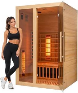 Monolight PRO 2 Person Infrared Sauna for Home - Full Spectrum Hemlock Wood