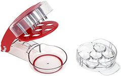 Fdit Cherry Pitter Stoner Seed and Olive Tool Remover Kitchen Gadget Stainless Steel Zigzag Blades Cherry Pitter Cherry Pitter - 6 Cherries