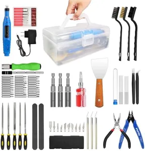 Multi-Purpose Pro Grade 3D Printer Accessories Kit, 3D Printing Tool Kits for 3D Printer, 3D Print Cleaning and Removal Kit & Electric Polishing Machine, Finishing and Print Tool, Including Tool Box