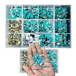 Clickedin Glass Square Mirror For Craft Work, Lippan Art Materials Kit Wall Mount Mirrors, Decorative Small Pieces For Diy Crafts Works With Included Shape Separate Box (Pack Of 2000 Mirrors),Clear