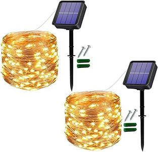 Useber Solar Fairy Lights Outdoor 28 m 240 LED Fairy Lights Outdoor Copper Wire Solar Fairy Lights Weatherproof for Balcony, Trees, Patio, Wedding, Party, Garden, Yard, Gate (Warm)